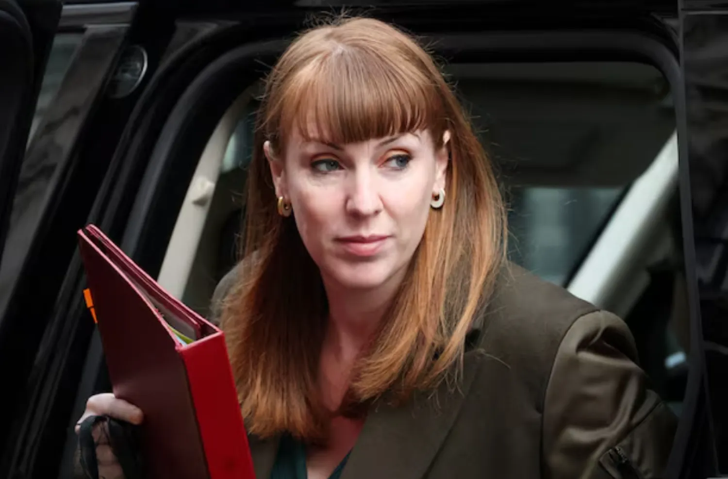 Deputy Prime Minister Angela Rayner exits a vehicle in Downing Street in London, Britain, March 26, 2025. REUTERS/Hannah McKay/File Photo 