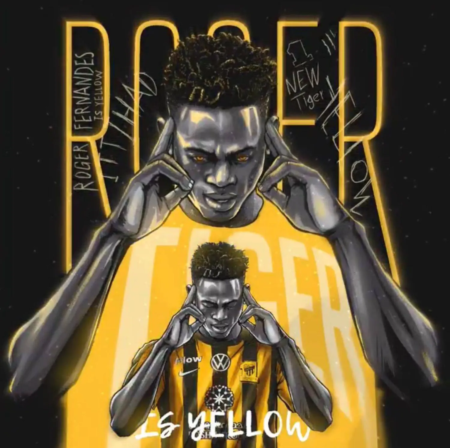 اللاعب البرتغالي الشاب روجر فيرنانديز (نادي الاتحاد)