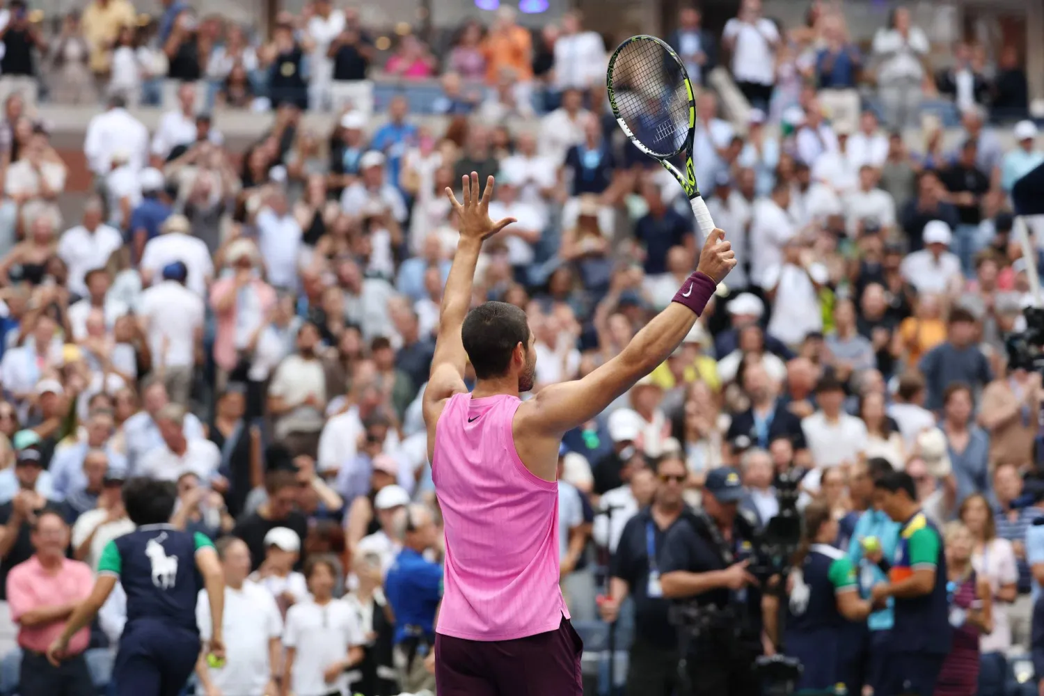 سيخوض الكاراس ثامن نهائي توالياً (أ.ف.ب)