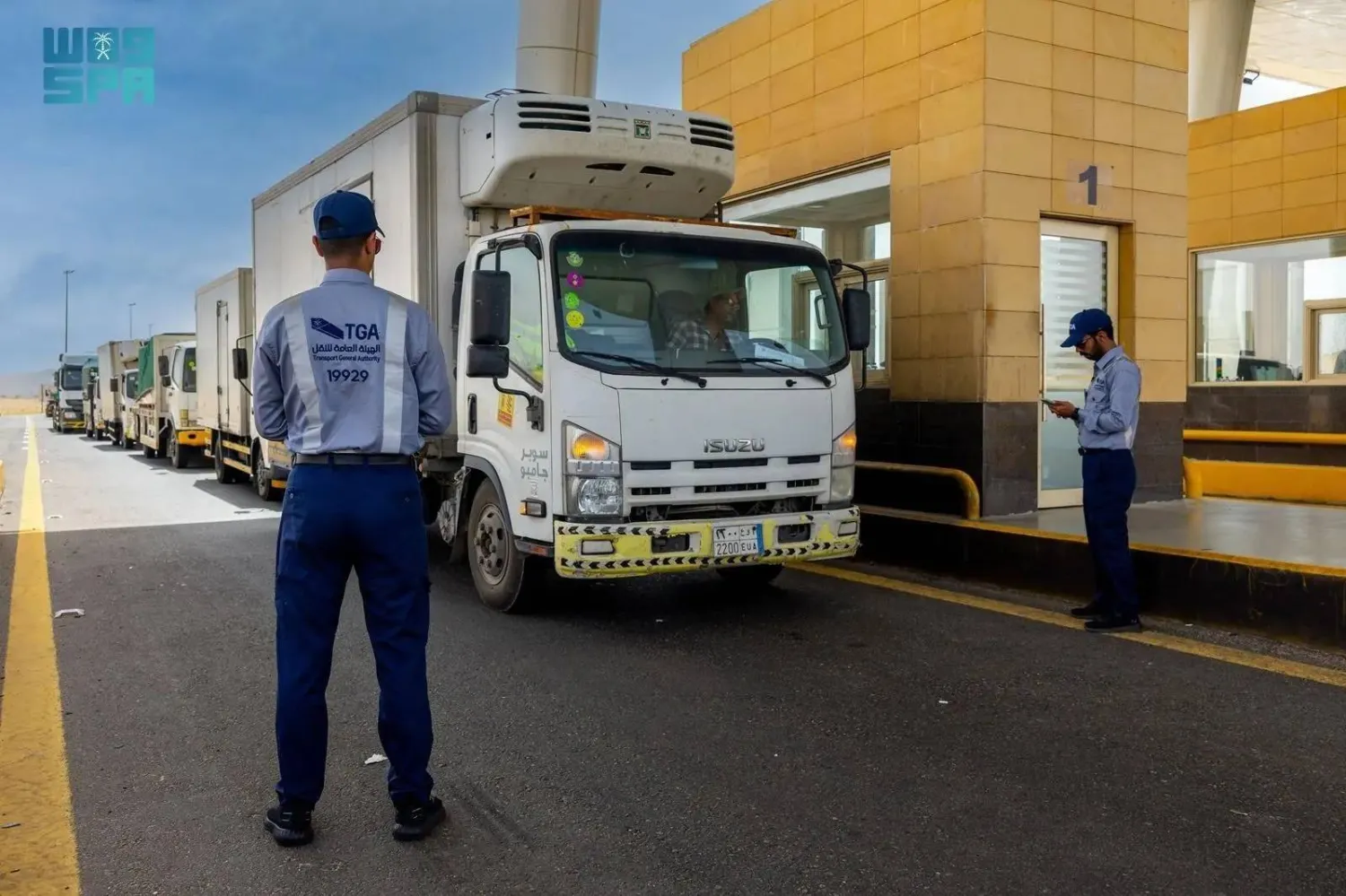 The land transport sector saw the most activity with 333,000 inspections. (SPA)