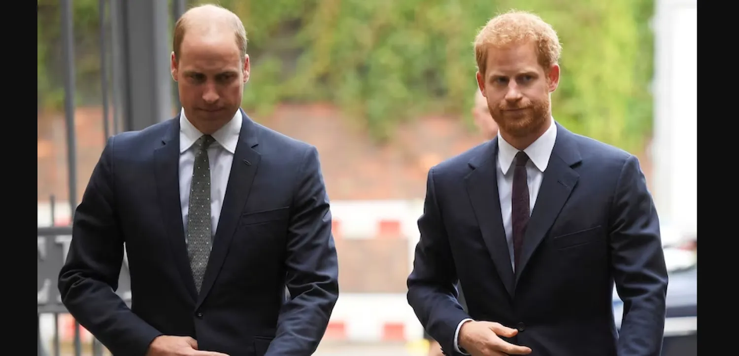 الأمير البريطاني هاري (يمين) وشقيقه الأمير ويليام (أ.ب)