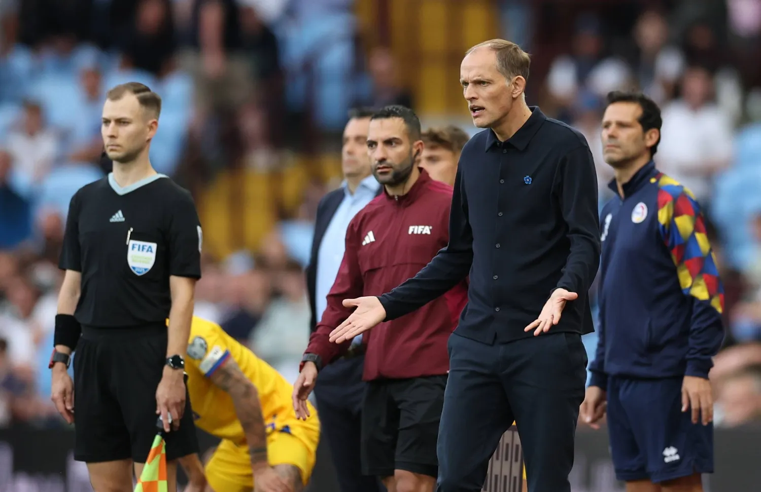England manager Thomas Tuchel gestures during the FIFA World Cup 2026 qualifying match between England and Andorra in Birmingham, Britain, 06 September 2025.  EPA/ADAM VAUGHAN