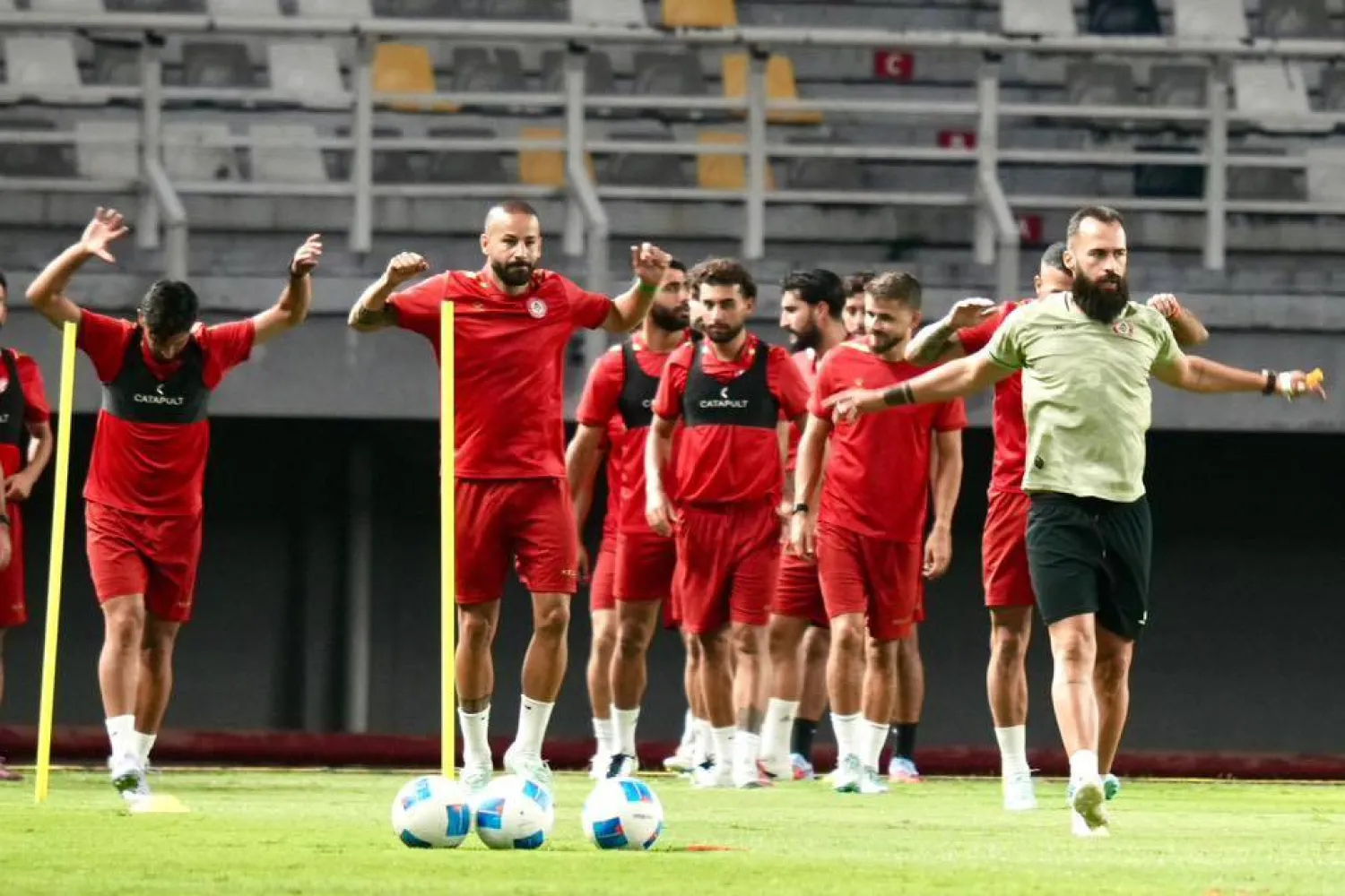 جانب من تدريبات لبنان التحضيرية للقاء إندونيسيا الودِّي (الاتحاد اللبناني)