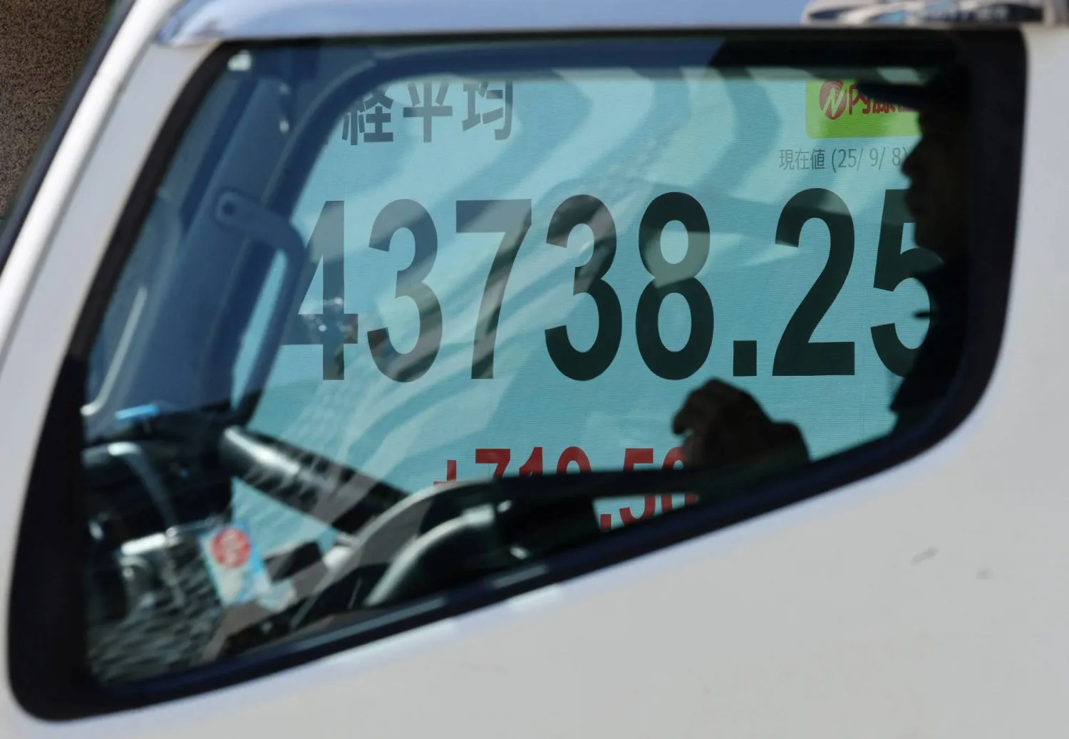 لوحة عرض أسعار الأسهم التي تُظهر متوسط ​​مؤشر نيكاي (رويترز)