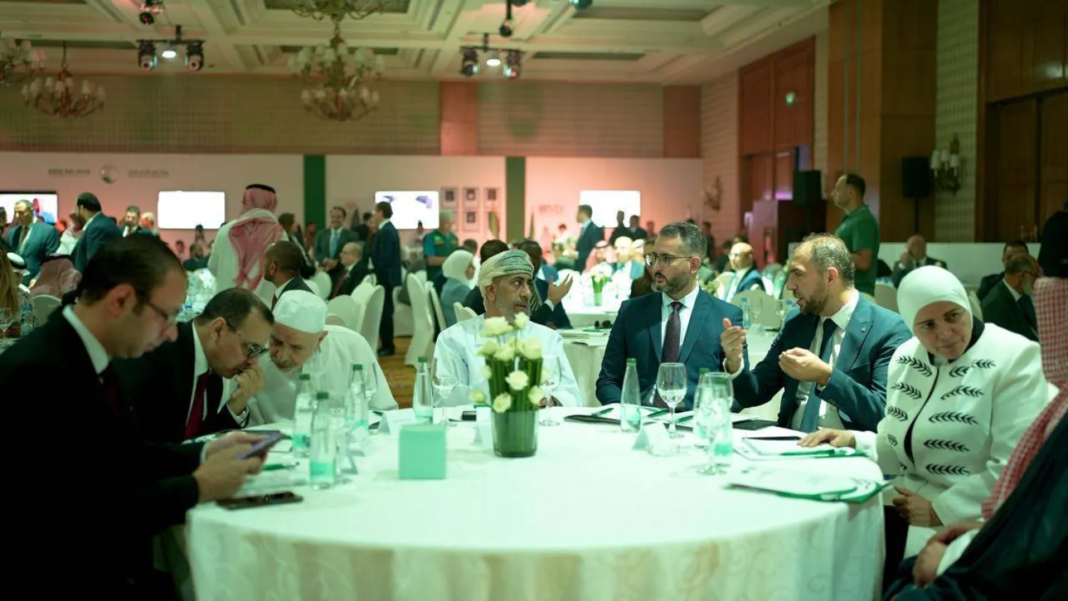 Photo from the inauguration ceremony of humanitarian projects in Syria (Photo: Turki Al-Oqaili) 