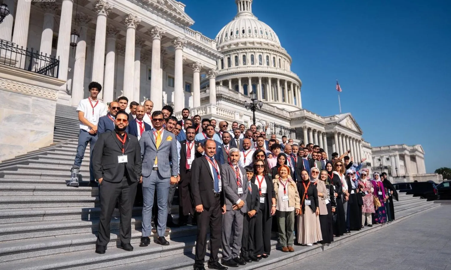 جانب من المشاركين في الفعالية التي نظمها «مركز واشنطن للدراسات اليمنية» في العاصمة الأميركية (الشرق الأوسط)