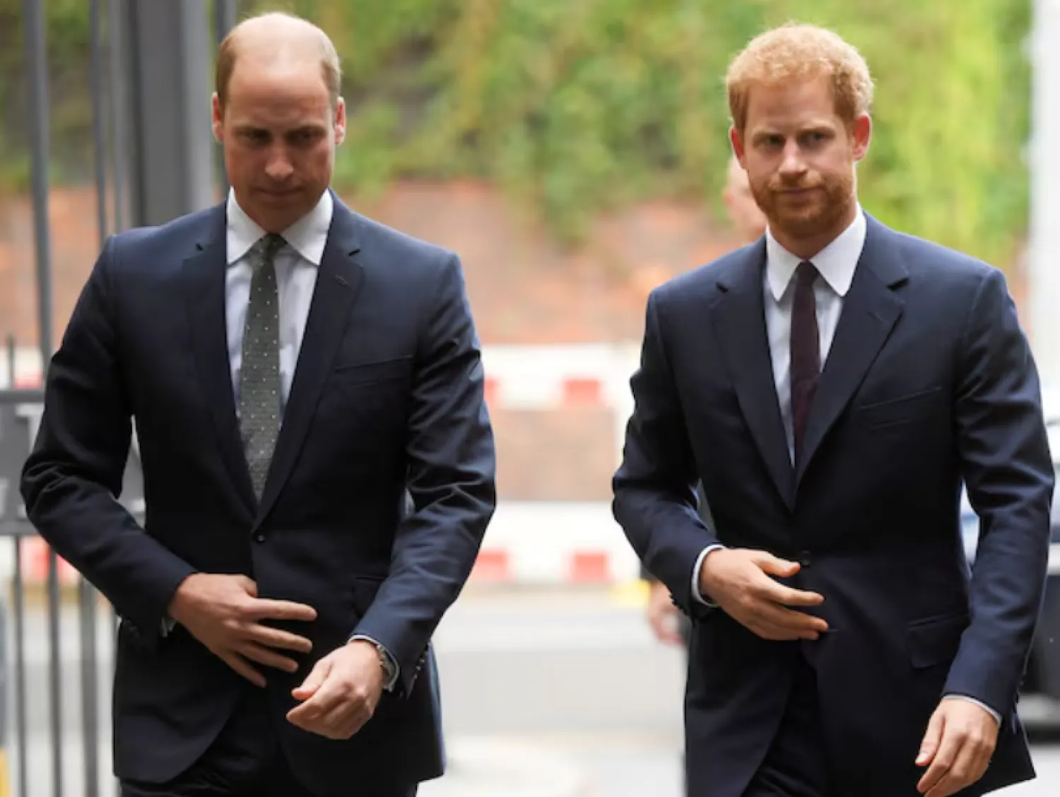 Britain's Prince William and Prince Harry arrive to visit the Support4Grenfell Community Hub in London, September 5, 2017. REUTERS/Toby Melville/File Photo 