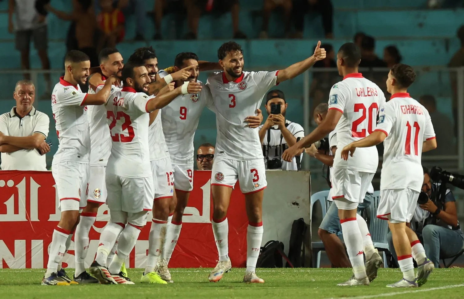 منتخب تونس تأهل لنهائيات كأس العالم للمرة الثالثة توالياً والسابعة في تاريخه (إ.ب.أ)