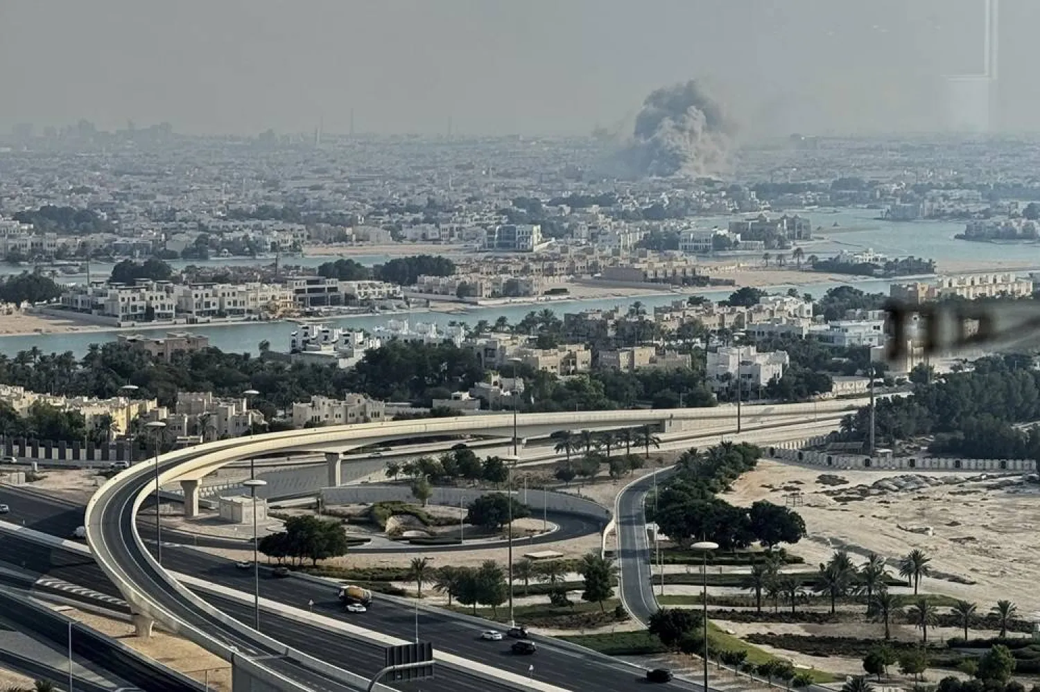  Smoke rises from an explosion, caused by an Israeli strike, in Doha, Qatar, on Tuesday, Sept. 9, 2025. (UGC via AP) 