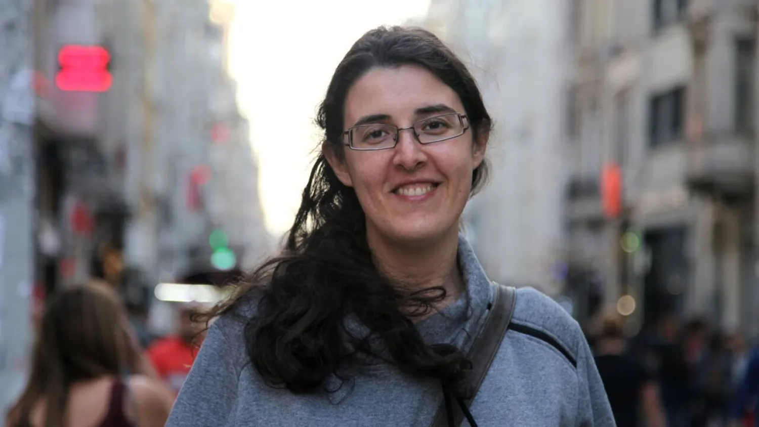 A file photo from 2017 of Israeli-Russian academic Elizabeth Tsurkov who was kidnapped in Baghdad in March 2023. Ahmad Mohamad / Ahmad Mohamad/AFP/File
