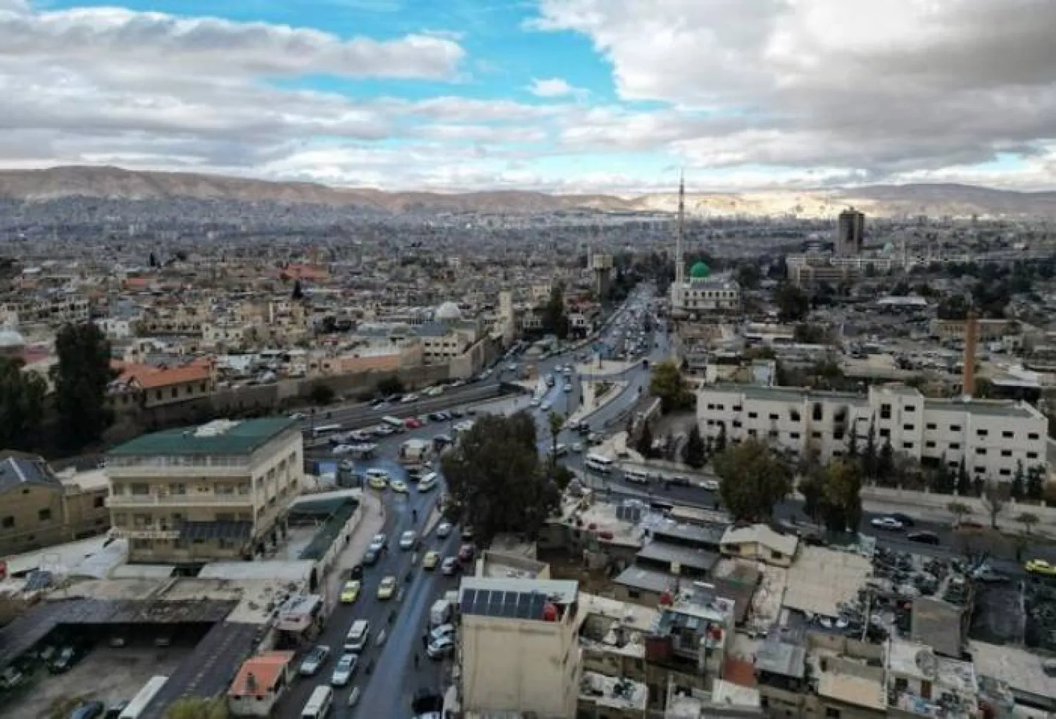 A drone view shows city of Damascus, Syria December 22, 2024. REUTERS/Yosri Aljamal/File Photo