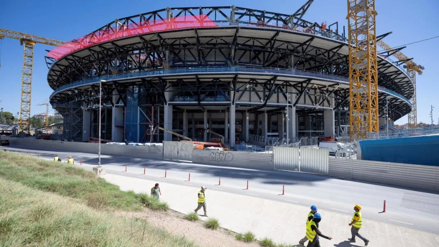 Barcelona have been rebuilding the Camp Nou since 2023 and construction is set to be completed in 2026. Josep LAGO / AFP

