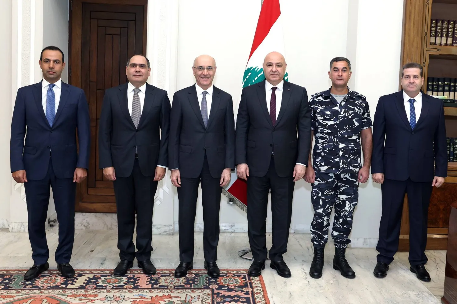 الرئيس جوزيف عون يستقبل وزير الداخلية وقيادات أمنية في القصر الجمهوري (الرئاسة اللبنانية) 