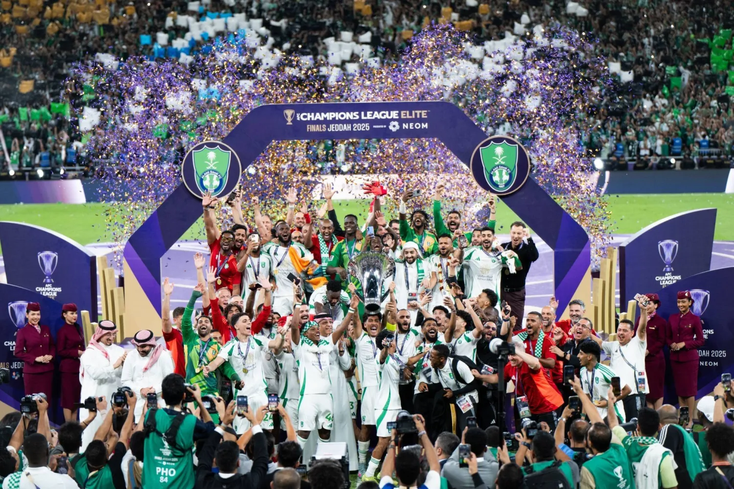 الأهلي السعودي حامل اللقب الأخير لدوري النخبة الآسيوي (الاتحاد السعودي)