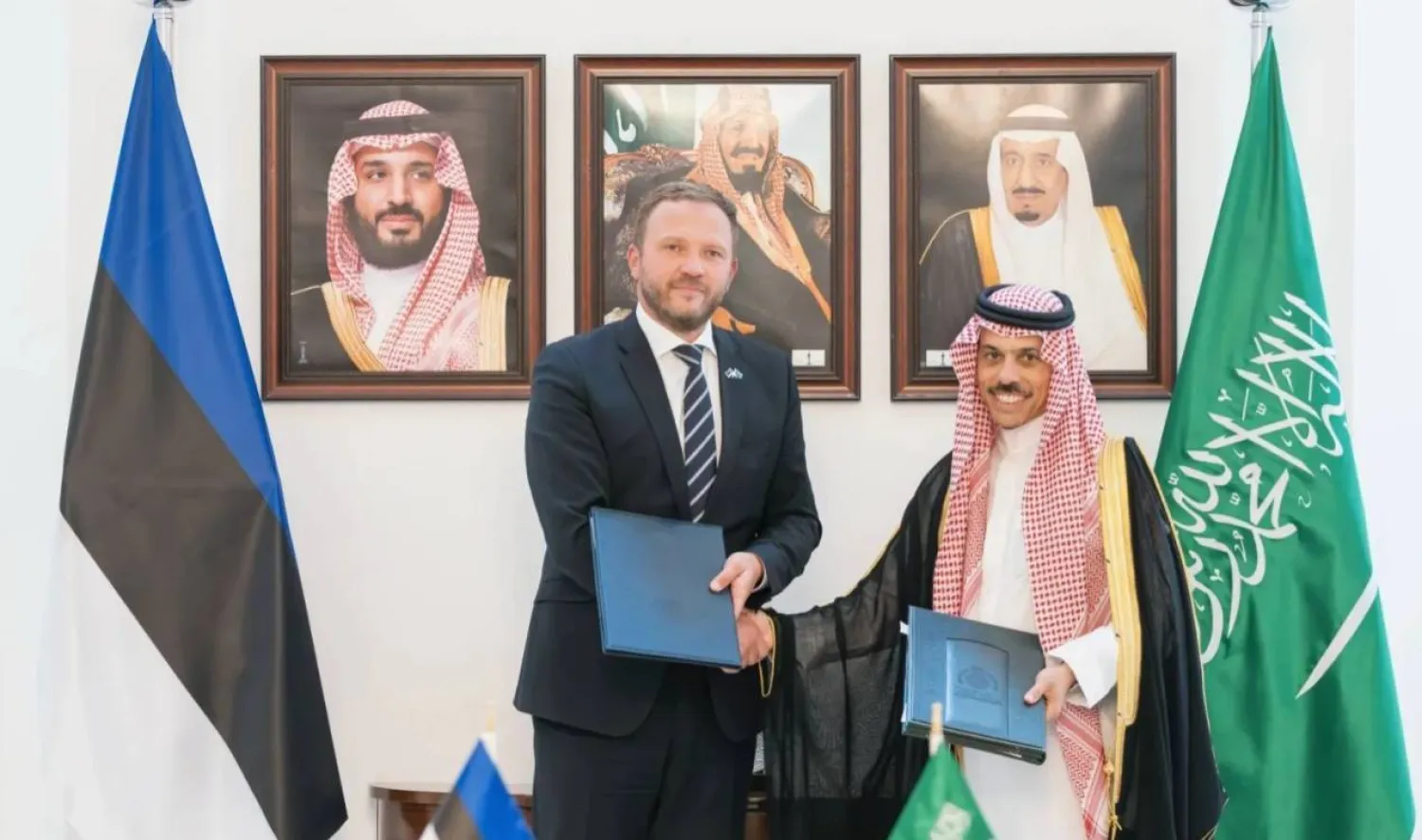 The Saudi and Estonian ministers signed on Wednesday a general cooperation agreement in Riyadh. SPA