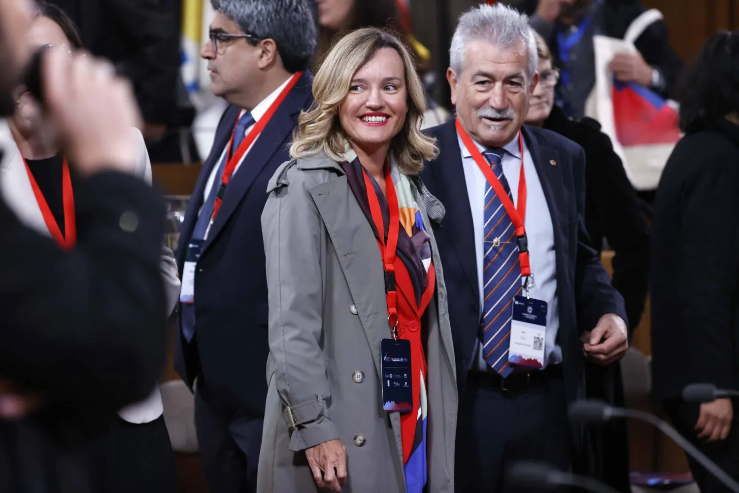 أليغريا تشغل أيضاً منصب وزيرة التعليم والرياضة (إ.ب.أ)