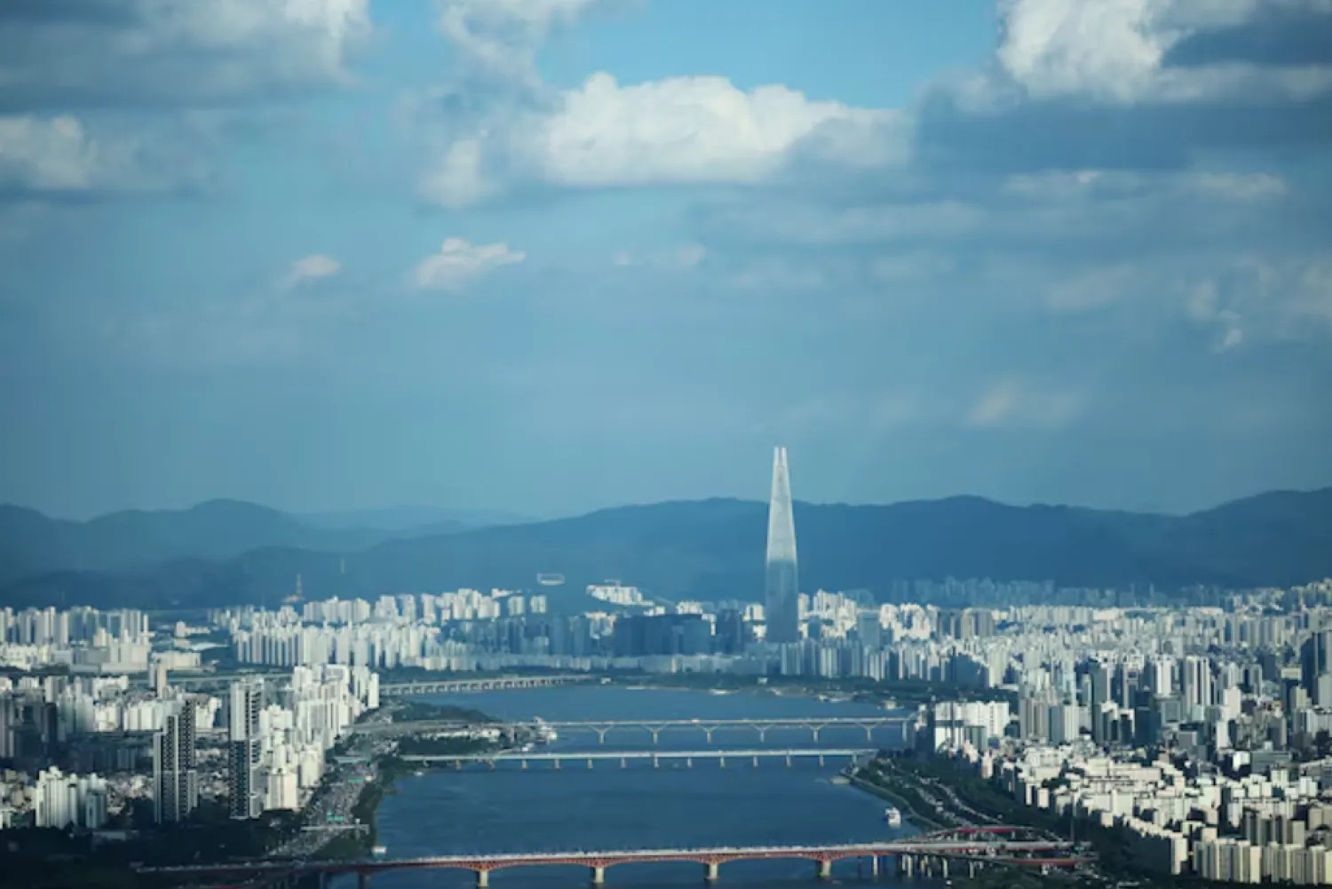A view shows the city from the top of N Seoul Tower, in Seoul, South Korea, August 7, 2025. REUTERS/Kim Hong-Ji/File Photo 