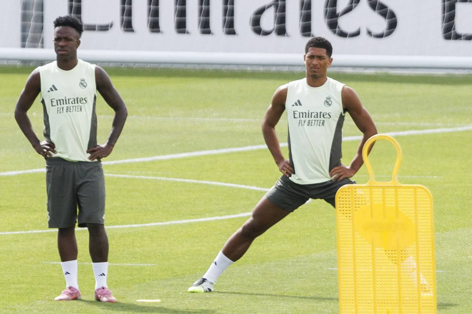 جود بلينغهام في تدريبات ريال مدريد (إ.ب.أ)