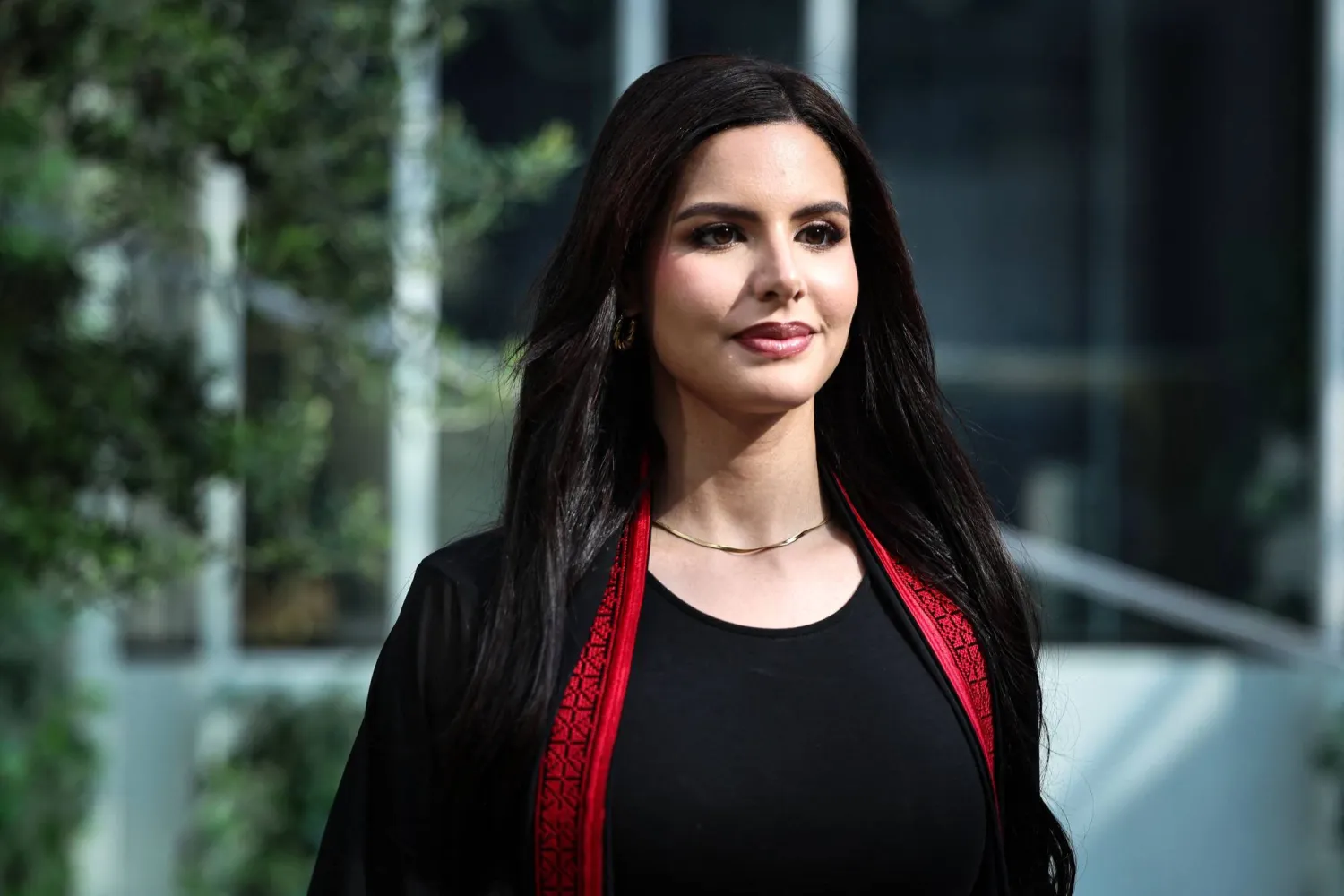 نادين أيوب أول فلسطينية تشارك في مسابقة ملكة جمال الكون (أ.ف.ب)