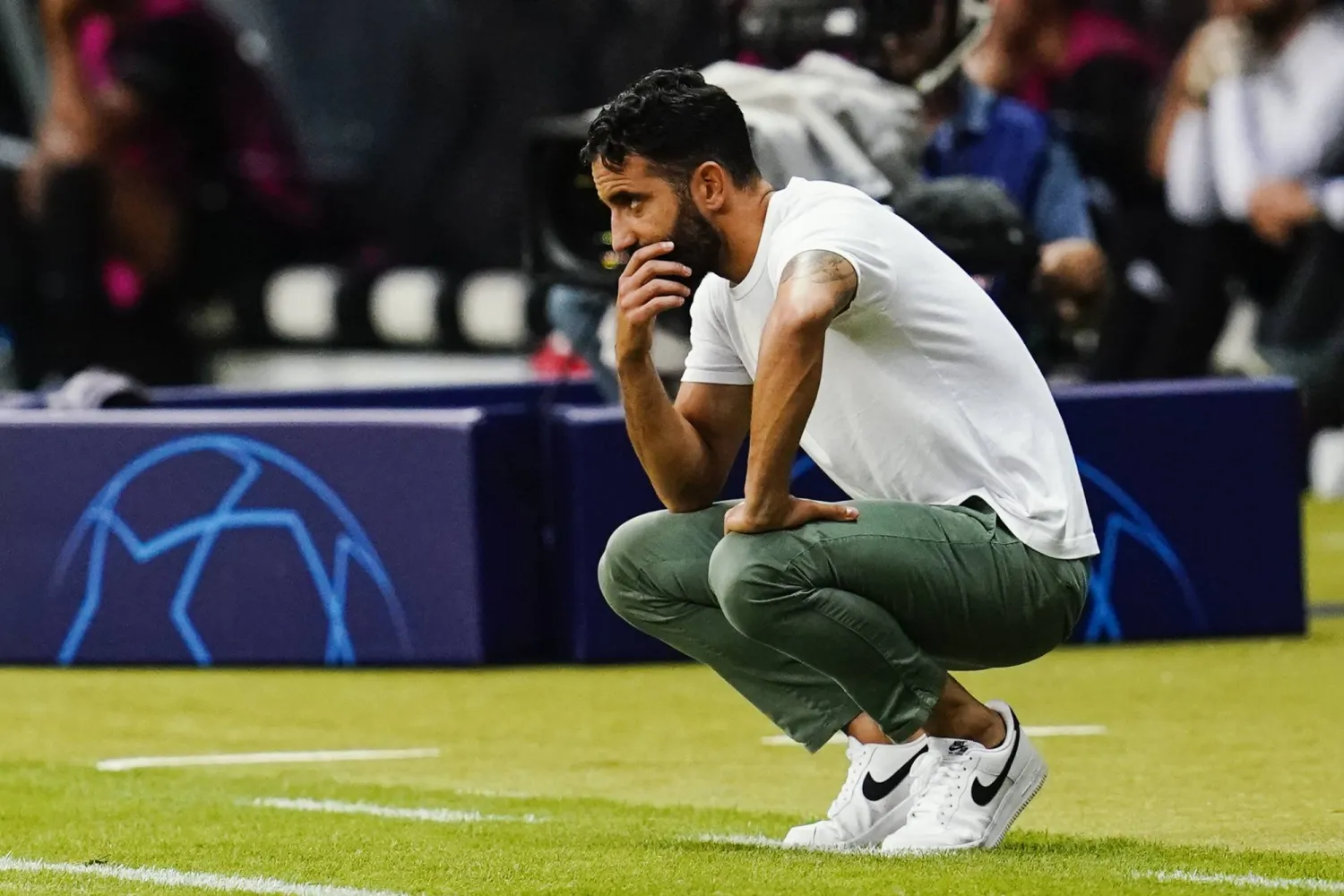 روبن أموريم المدير الفني لفريق مانشستر يونايتد (د.ب.أ)