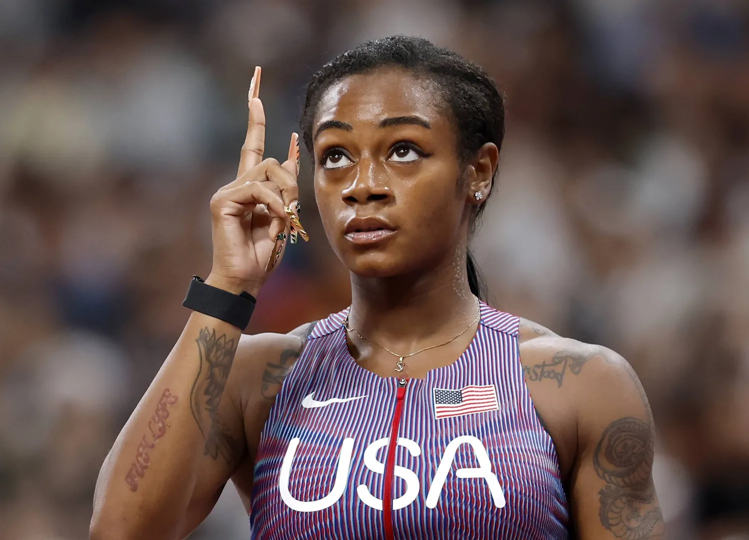 شاكاري ريتشاردسون تتألق في طوكيو (إ.ب.أ)