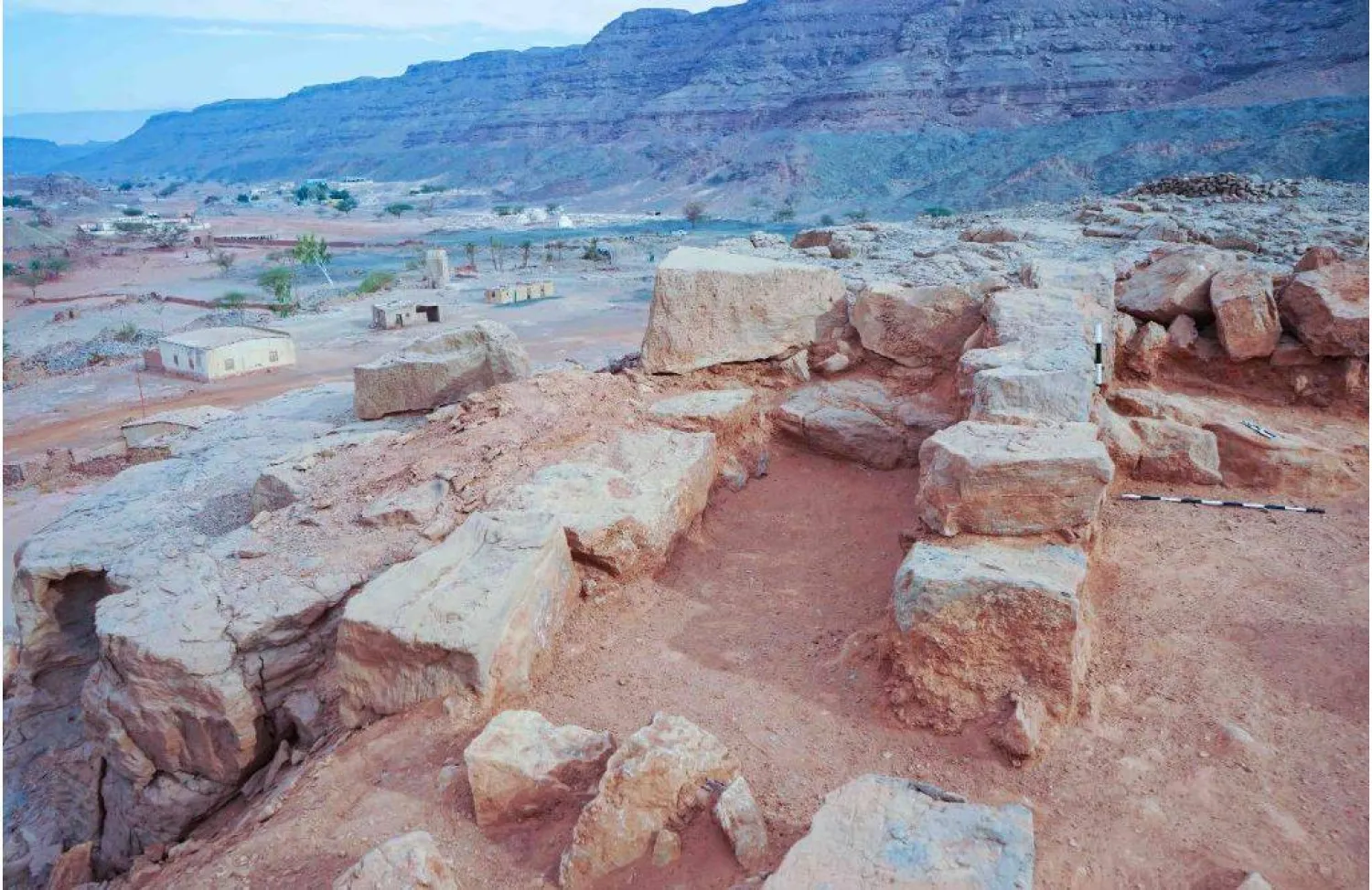 الموقع المكتشف في وادي النصب (وزارة السياحة والآثار)