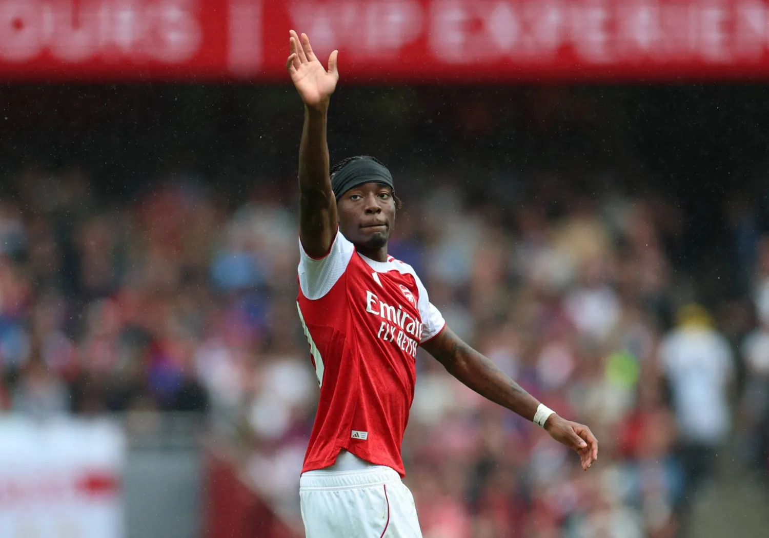 مادويكي كان أخطر لاعبي أرسنال خلال مواجهة فورست  (رويترز)