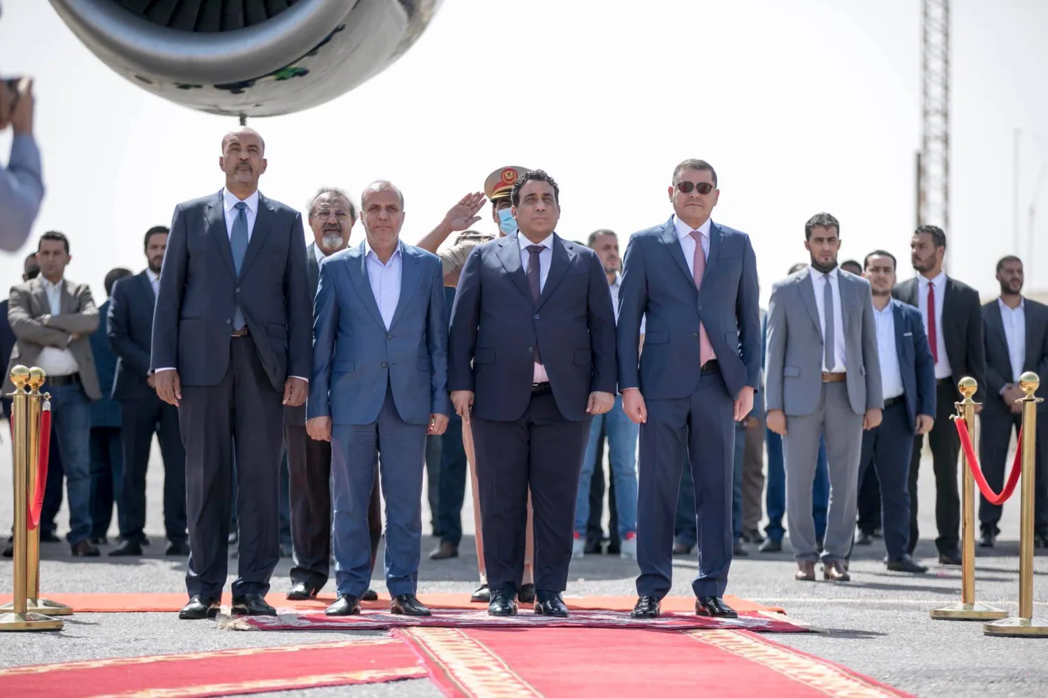 لقاء سابق بين الدبيبة والمجلس الرئاسي بقيادة المنفي (المجلس الرئاسي الليبي)