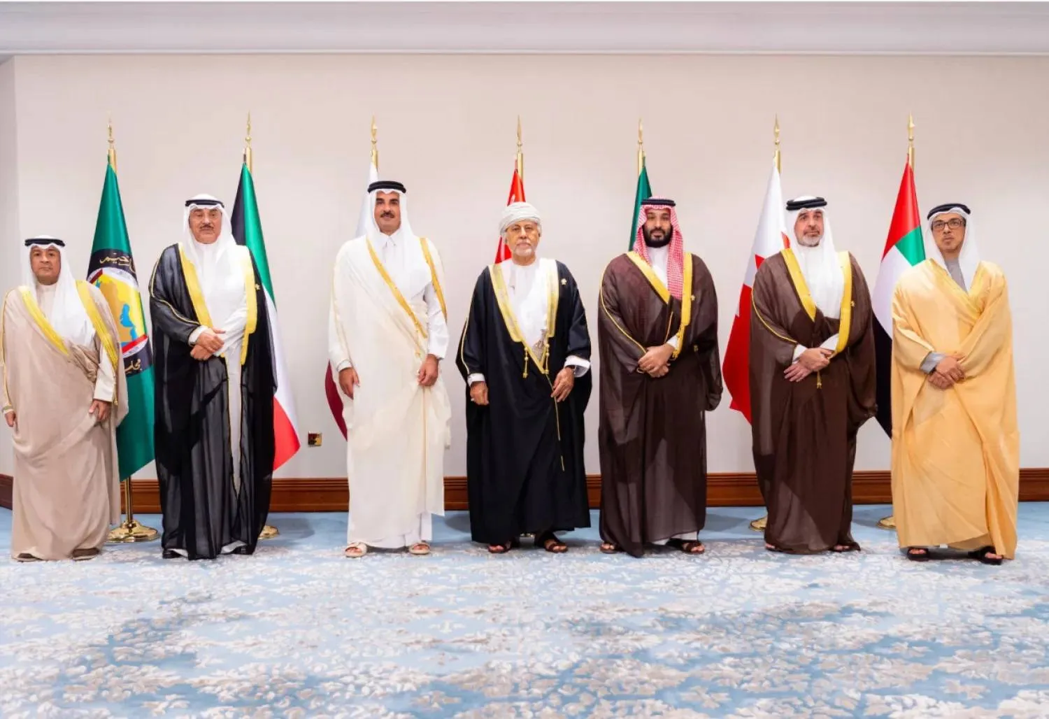 Gulf leaders meet in Doha for an emergency meeting of the GCC Supreme Council. (SPA)