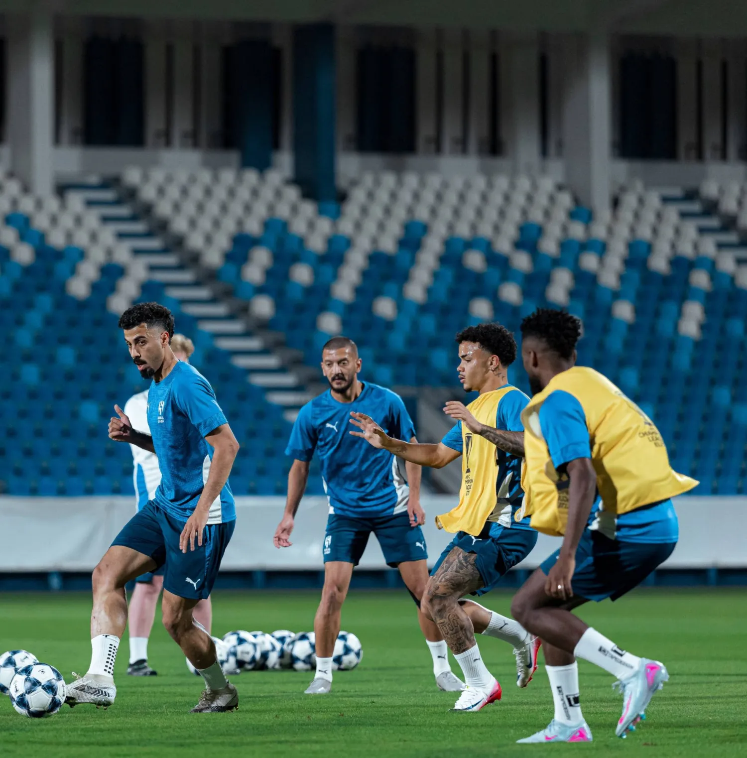 جانب من تدريبات الهلال (نادي الهلال)