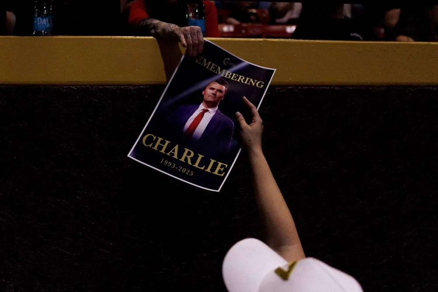 People attend a vigil for Charlie Kirk at Arizona State University on September 15, 2025 in Tempe, Arizona. (Getty Images/AFP) 