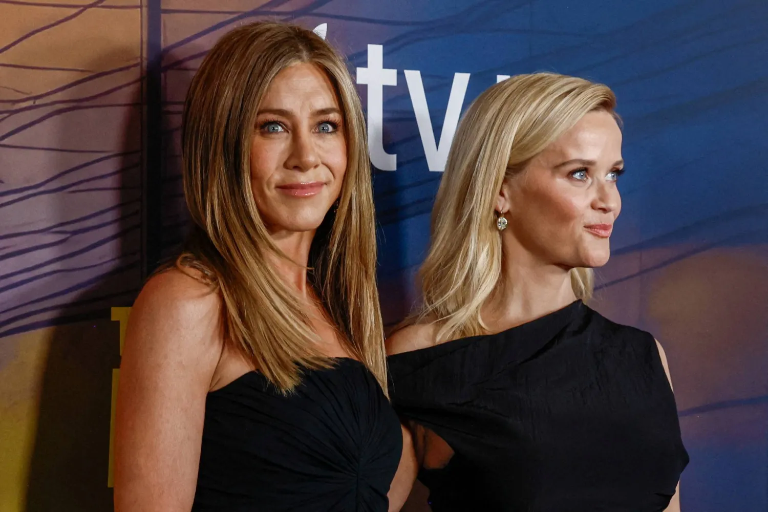 Jennifer Aniston and Reese Witherspoon attend the premiere of the fourth season of the TV show "The Morning Show" in New York City, US, September 9, 2025. (Reuters)