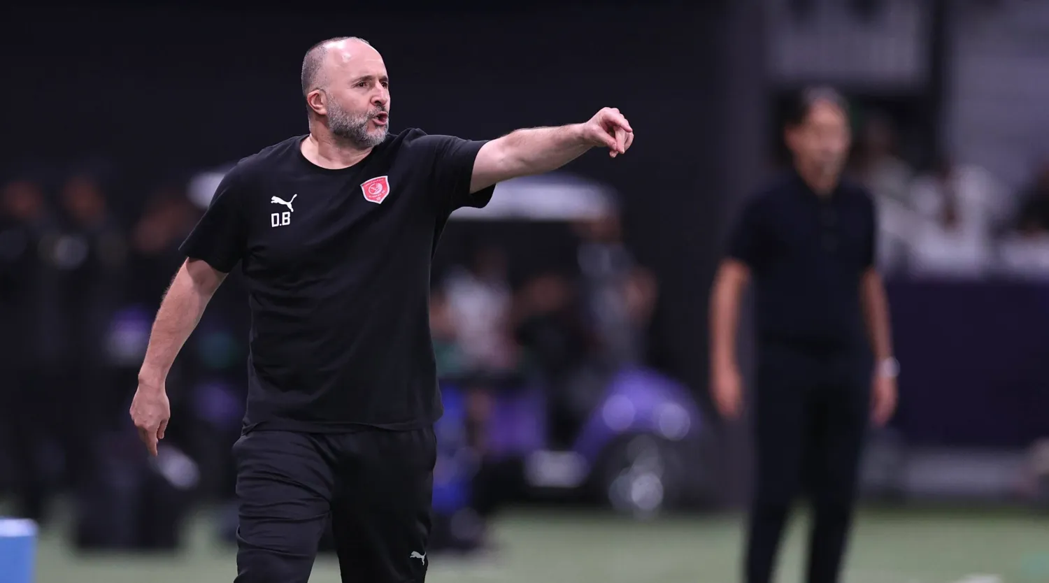 جمال بلماضي مدرب فريق الدحيل القطري (تصوير: سعد العنزي) 