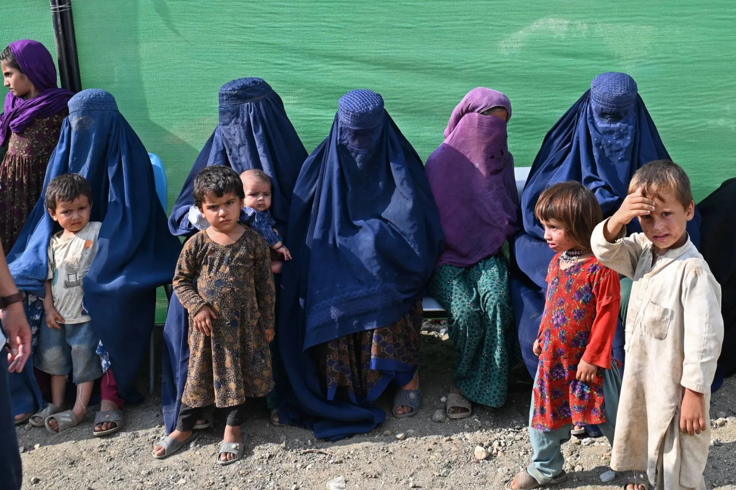 نساء وأطفال أفغان (أ.ف.ب)