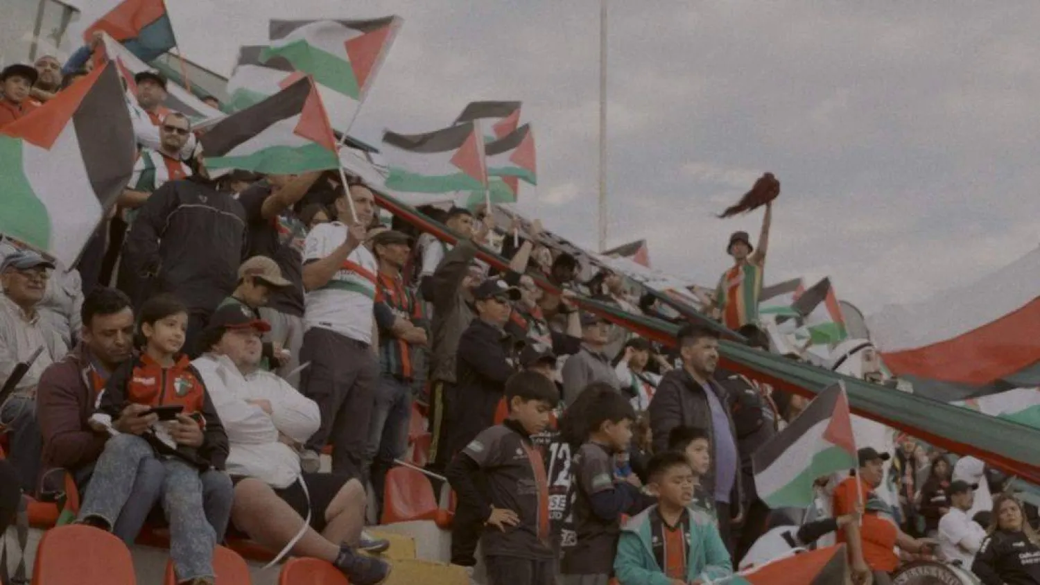 ترفع الأعلام الفلسطينية في المدرجات بتشيلي (مهرجان لوكارنو)