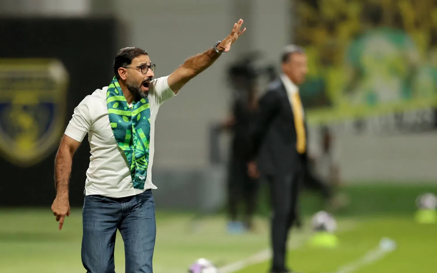 سعد الشهري مدرب فريق الاتفاق (تصوير: مشعل القدير)