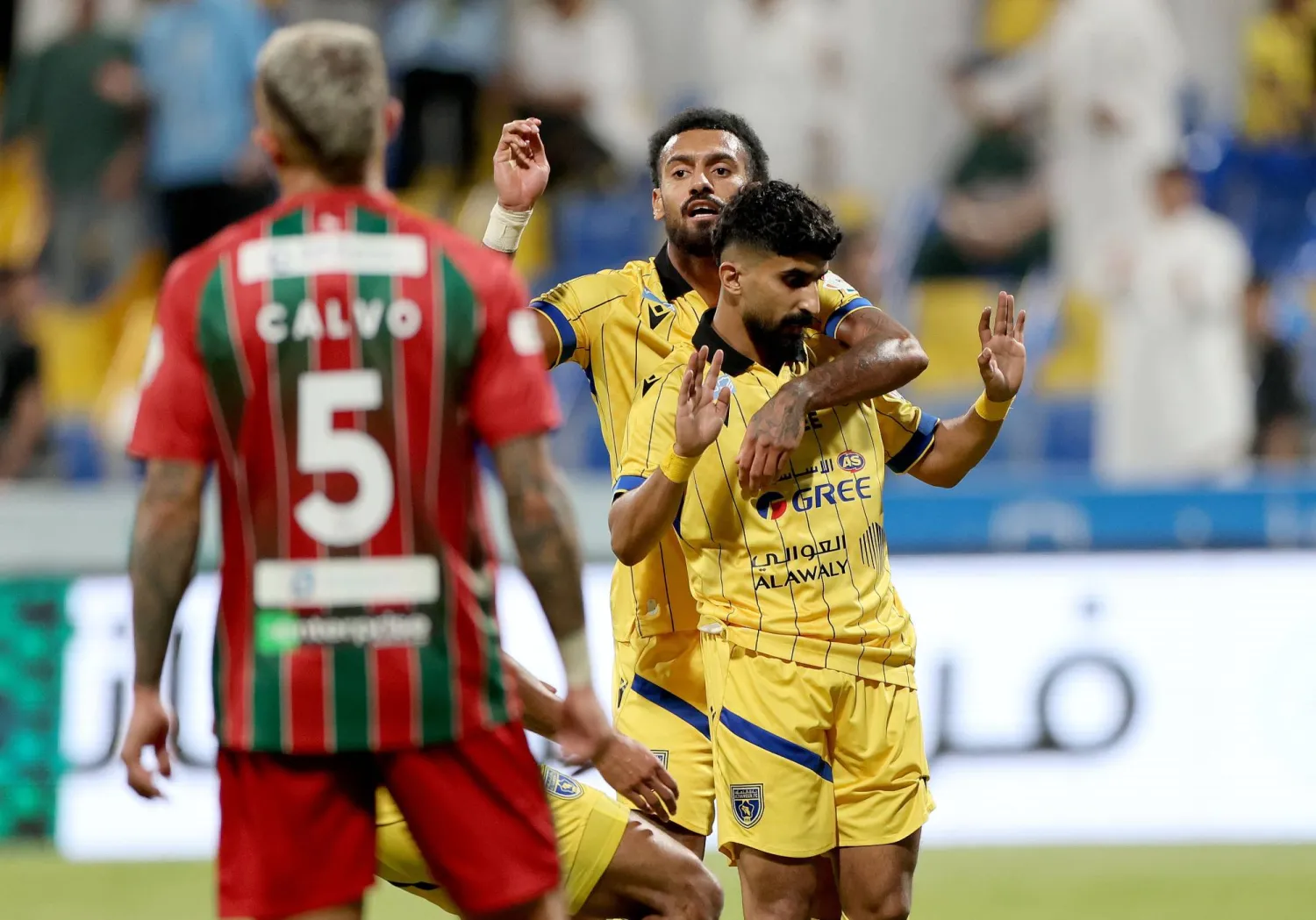 الكويكبي رفض الاحتفال أمام فريقه السابق (تصوير: مشعل القدير)