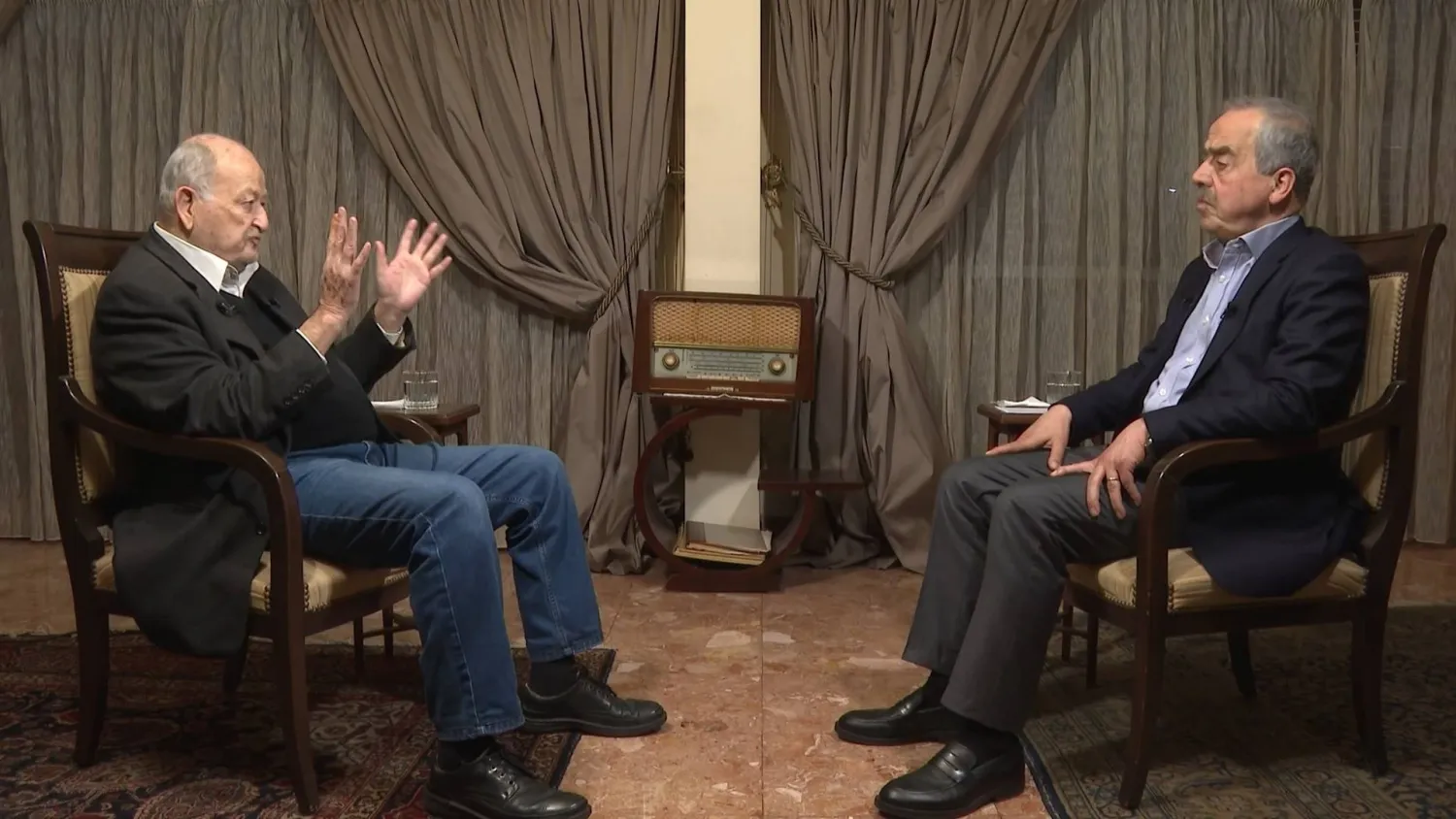 Elias Atallah in an interview with Asharq Al-Awsat’s Editor-in-Chief (Asharq Al-Awsat) 