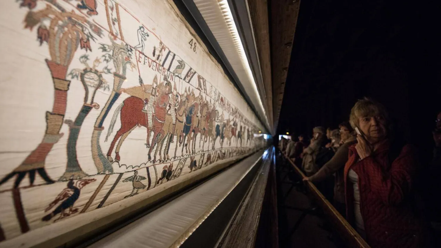 The Bayeux Tapestry tells the story of the 11th century Norman conquest of England. (AFP) 