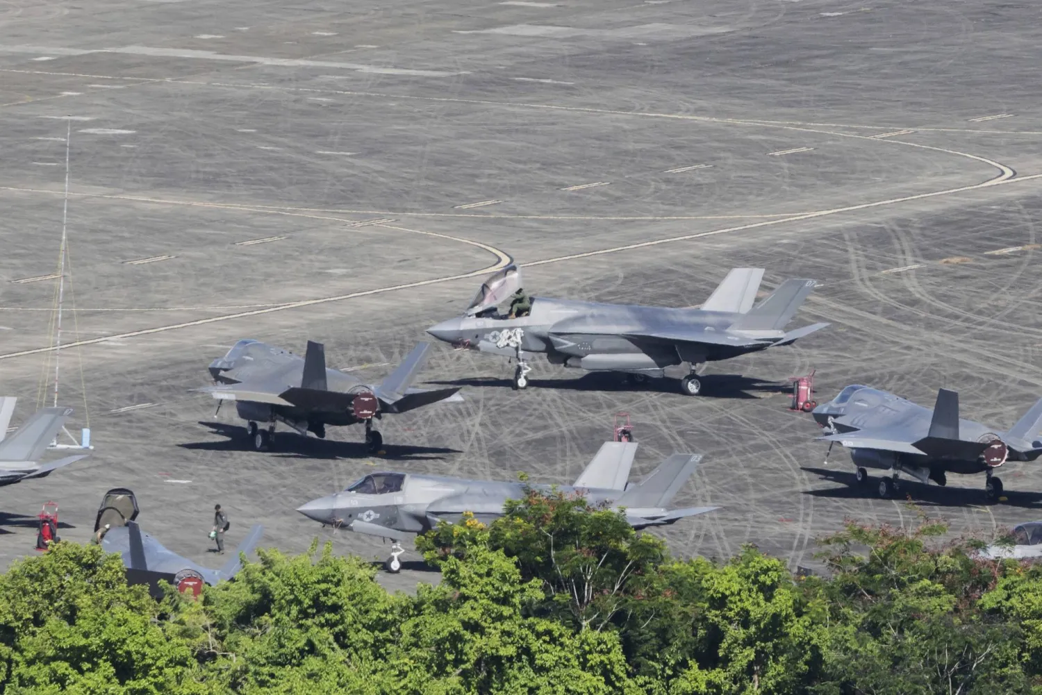 طائرات مقاتلة من طراز «إف - 35» الأميركية (أ.ب)