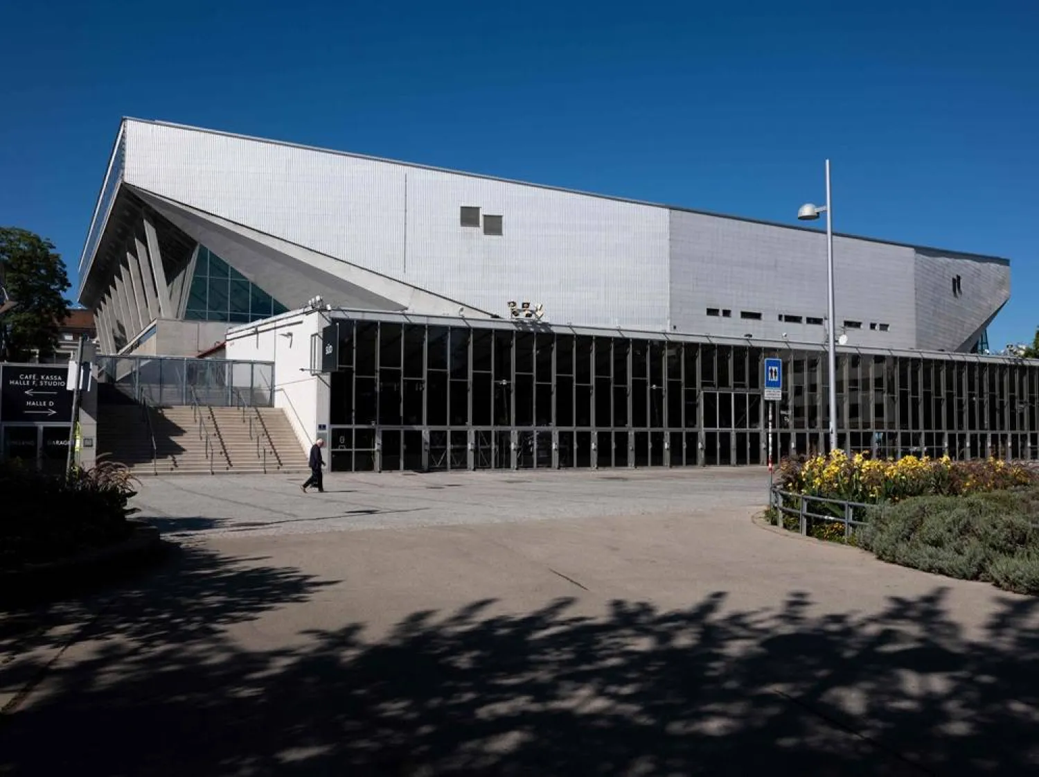 The Wiener Stadthalle is seen on September 19, 2025, in Vienna. (AFP)