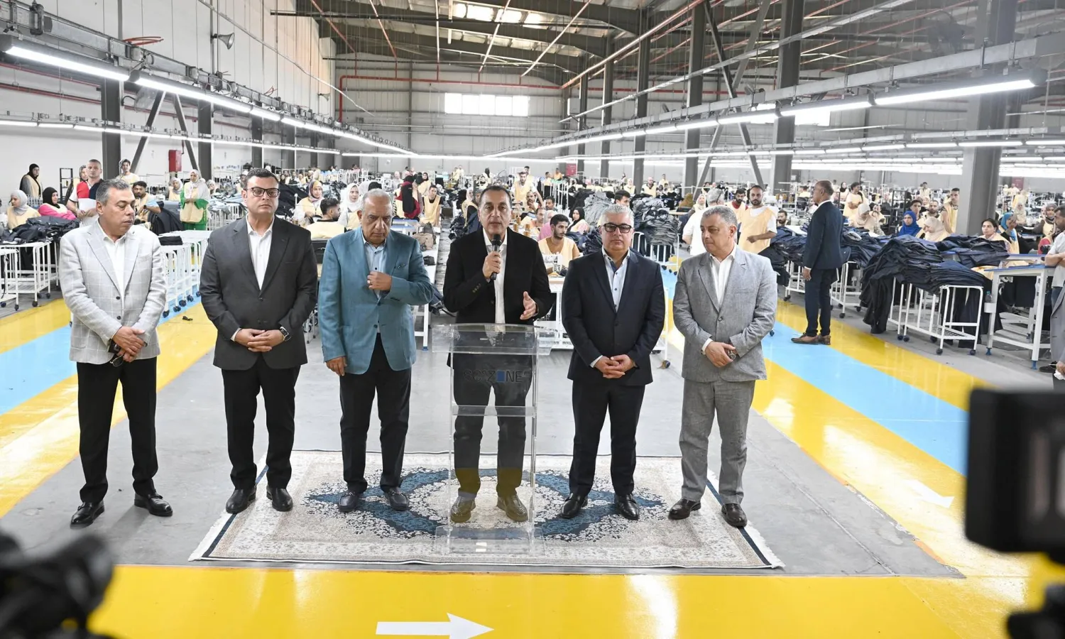 مصطفى مدبولي أكد أن المنطقة الصناعية جذبت 40 مشروعاً قيد التنفيذ (مجلس الوزراء المصري)