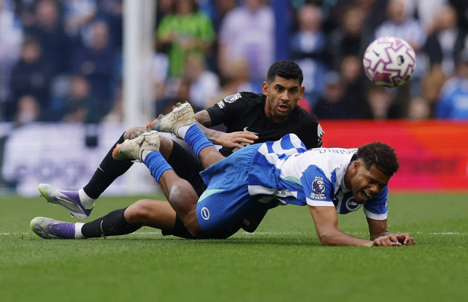 من مباراة توتنهام وبرايتون (رويترز)