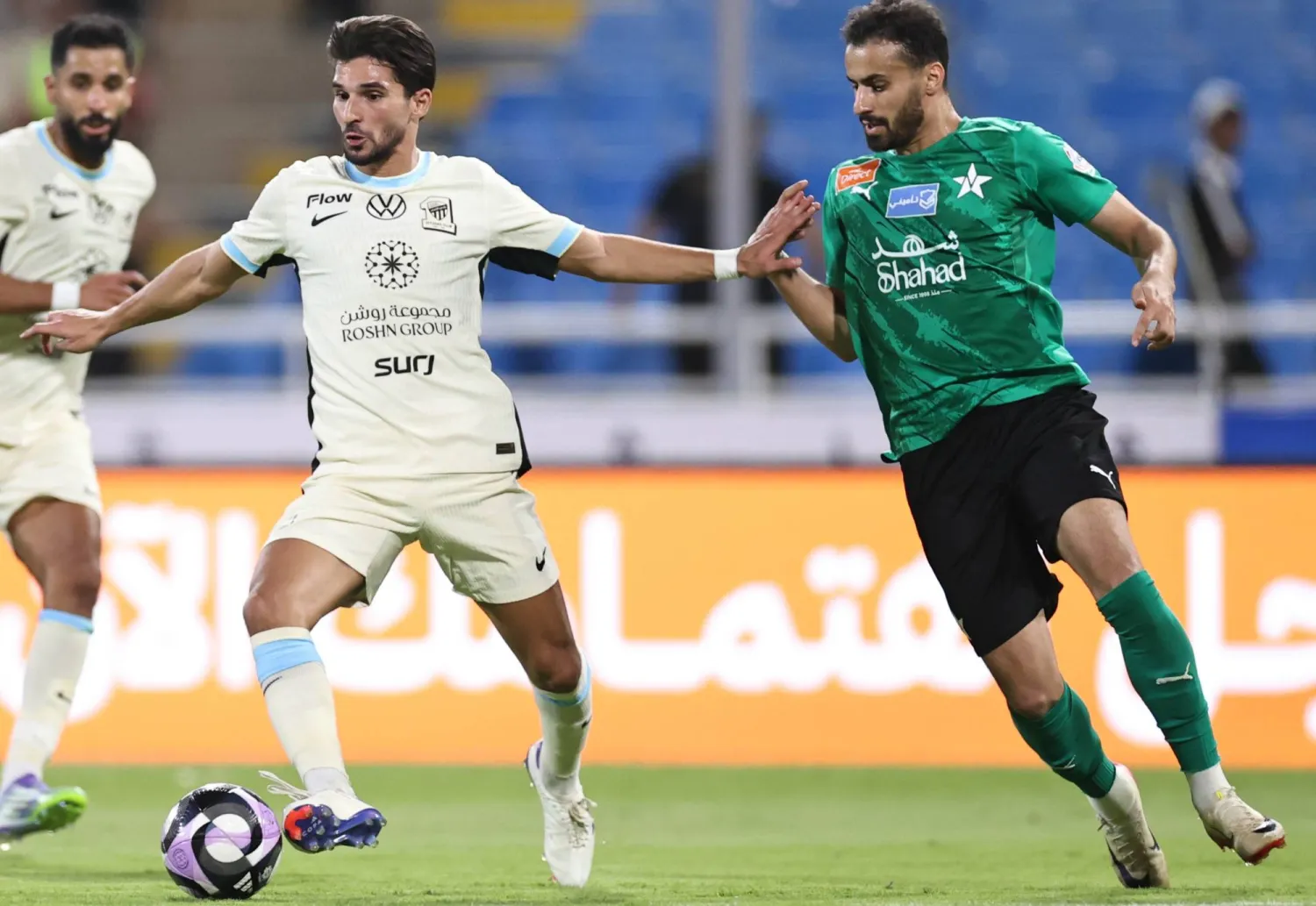 عوار خلال مشاركته في مباراة النجمة (تصوير: سعد العنزي)