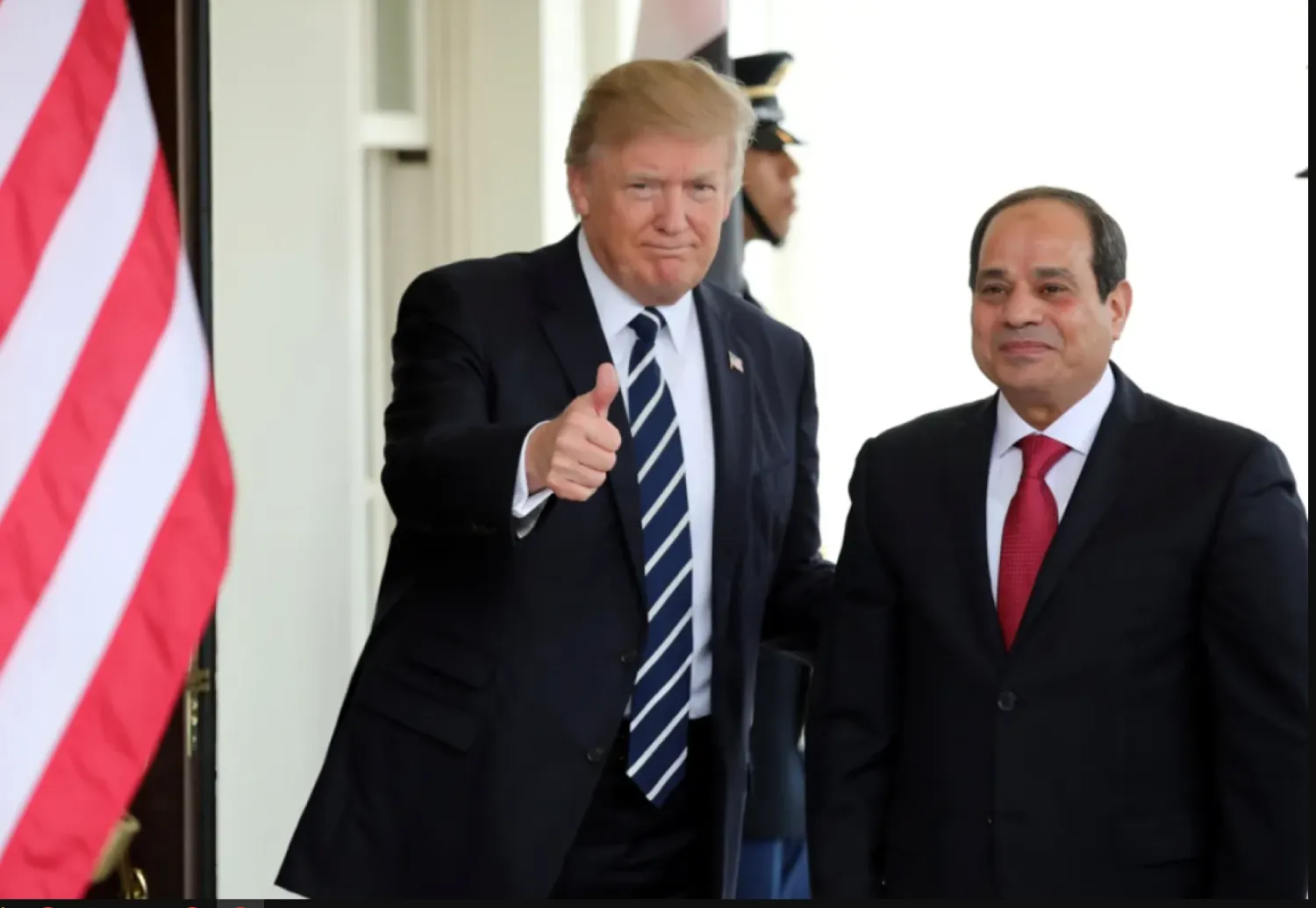 ترمب خلال استقباله السيسي في واشنطن عام 2019 (الرئاسة المصرية)