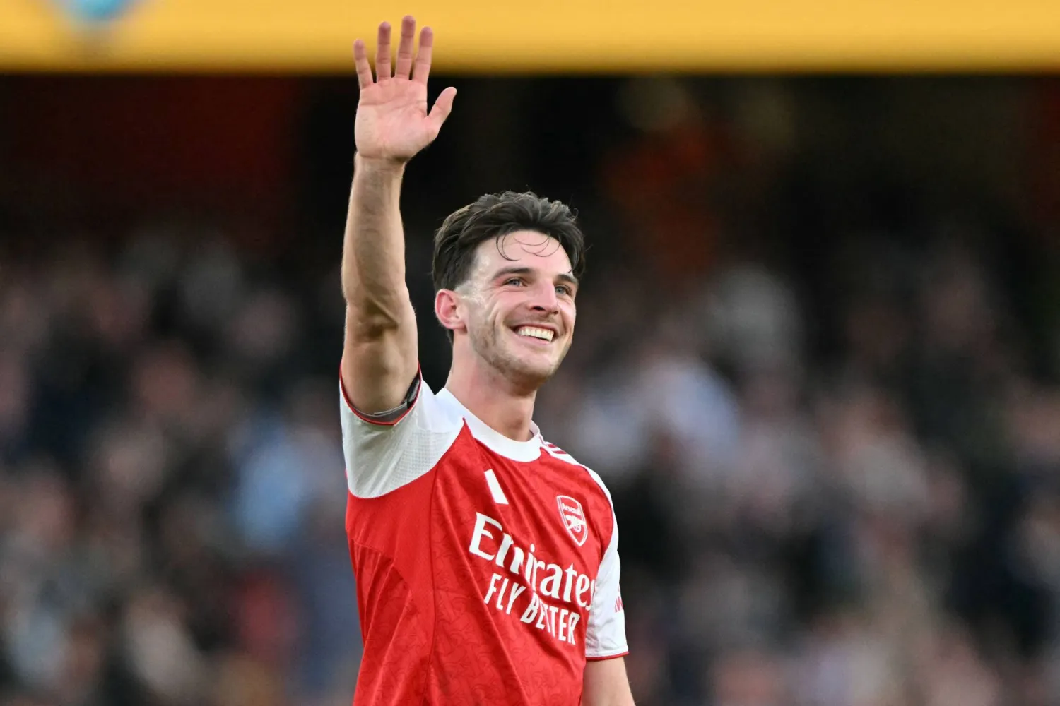 ديكلان رايس لاعب وسط آرسنال (أ.ف.ب)