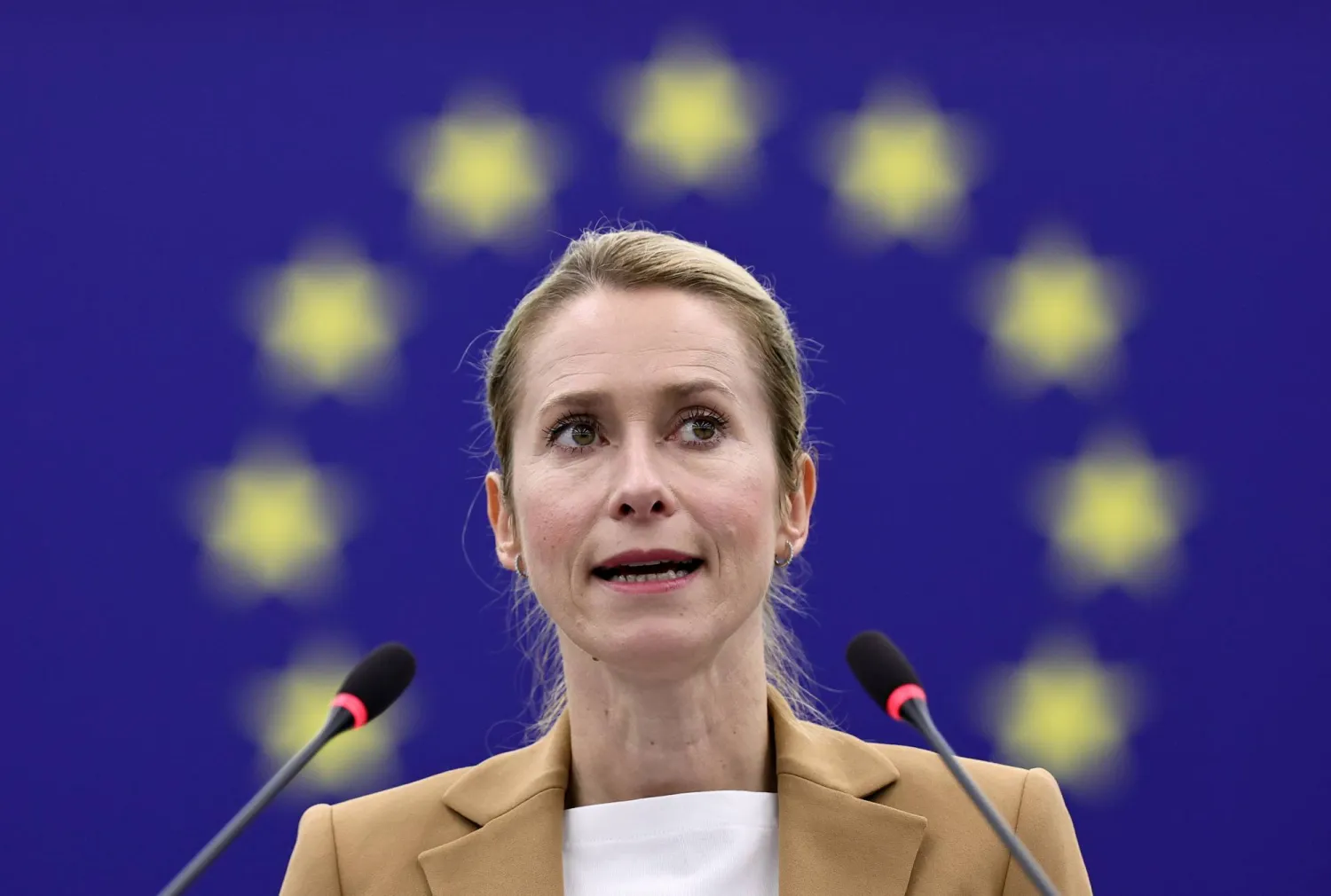 مسؤولة السياسة الخارجية الأوروبية كايا كالاس (إ.ب.أ)