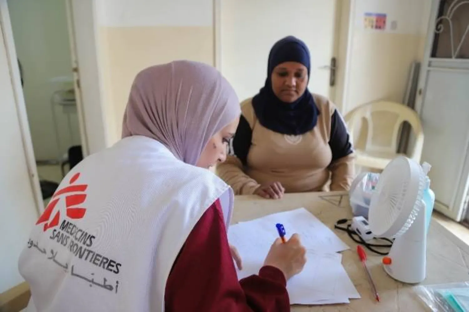 MSF team working in Lebanon