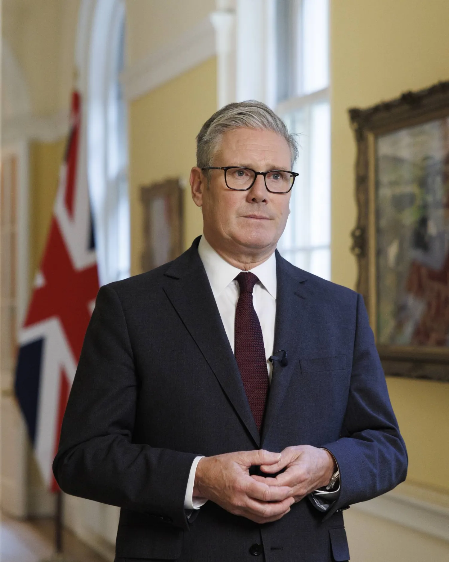 UK Prime Minister Keir Starmer announcing his government’s recognition of Palestine on Sunday in London (UK Prime Minister’s Office)