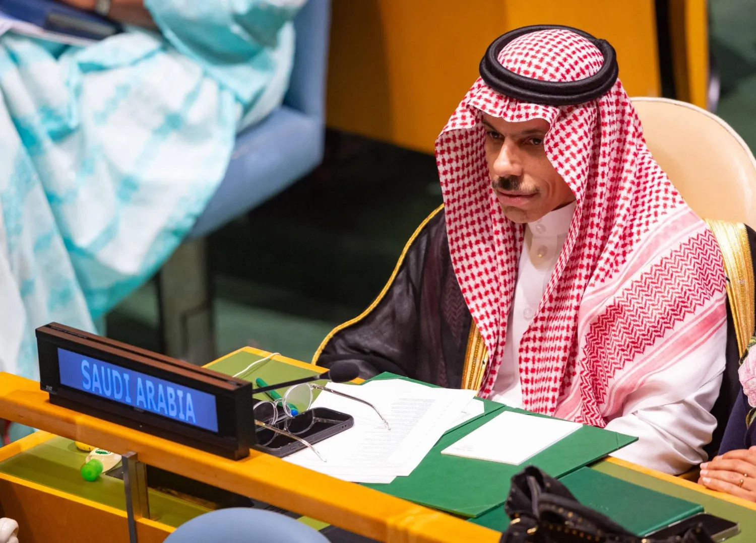 الأمير فيصل بن فرحان مترئساً وفد المملكة في افتتاح أعمال الأسبوع الأممي الرفيع المستوى (الخارجية السعودية)